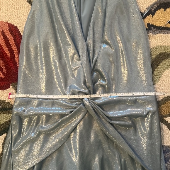 Pastel blue glam from Ralph Lauren ✨✨ NWT Foil-Print Cocktail Dress - Picture 12 of 12